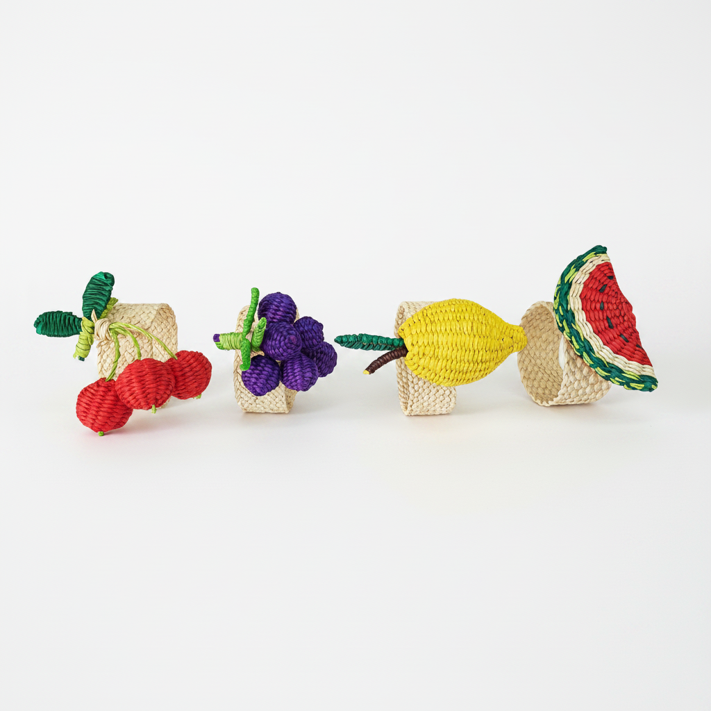 Servilleteros de Frutas en Iraca - Foto profesional ecommerce