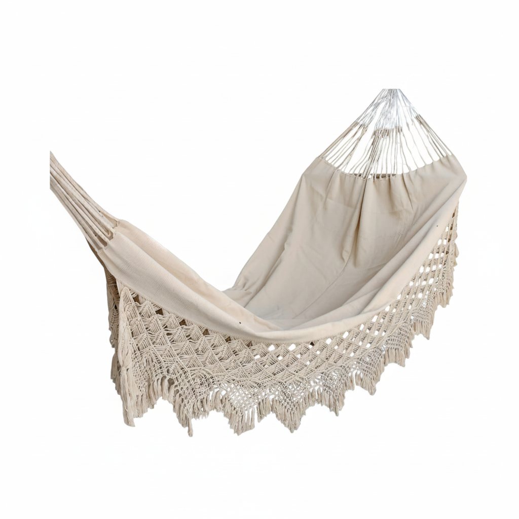 Hamaca Cruda Macramé - Foto profesional ecommerce